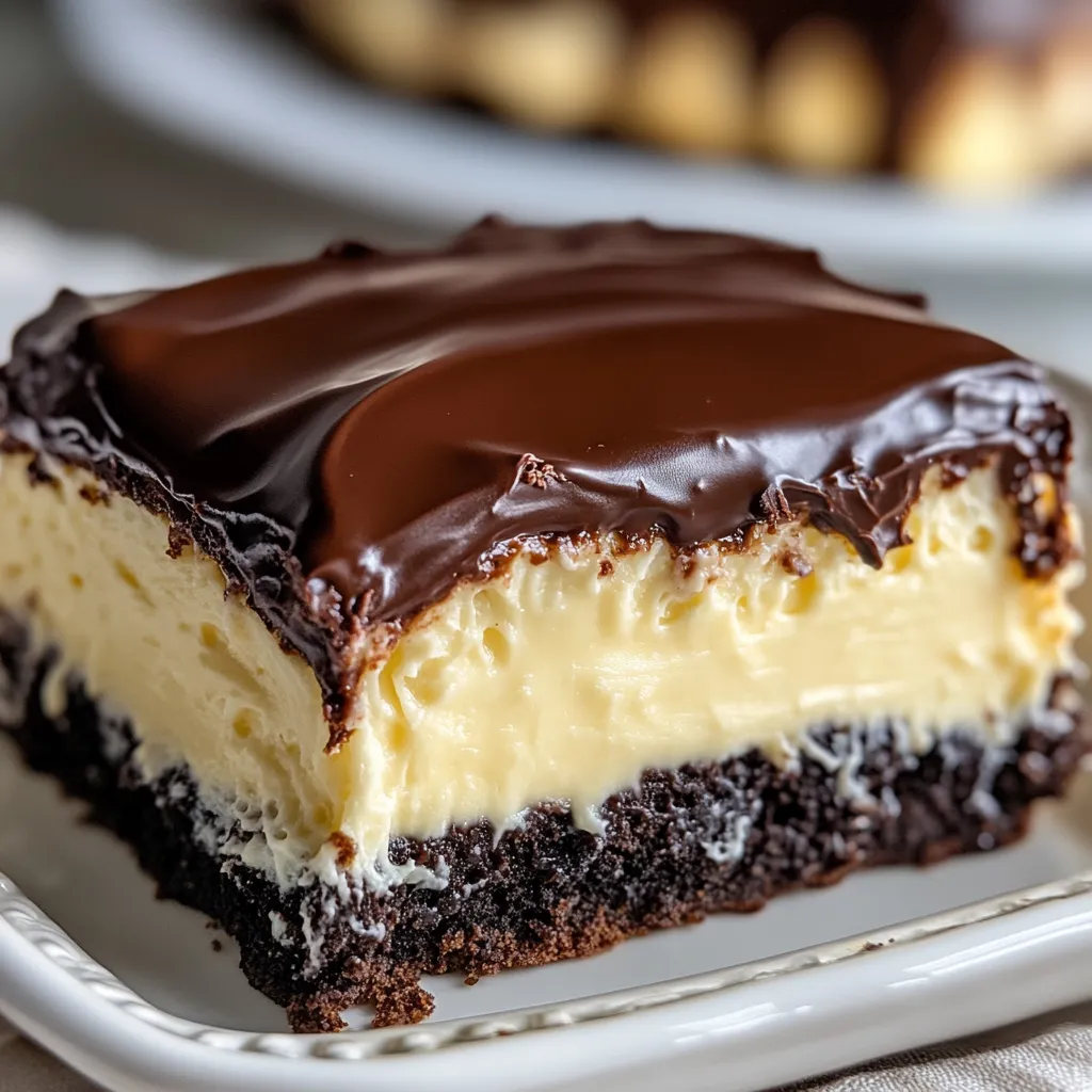Boston Cream Poke Cake