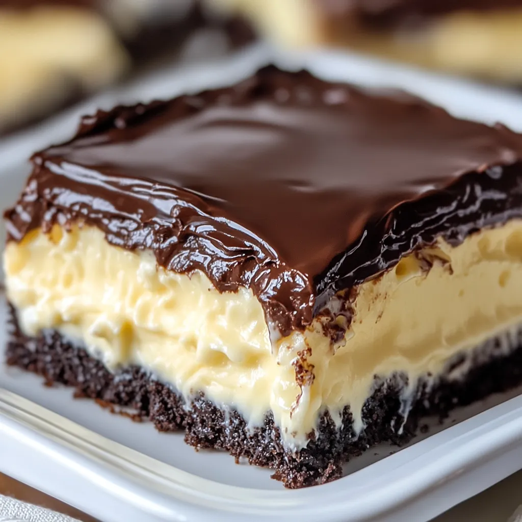 Boston Cream Poke Cake