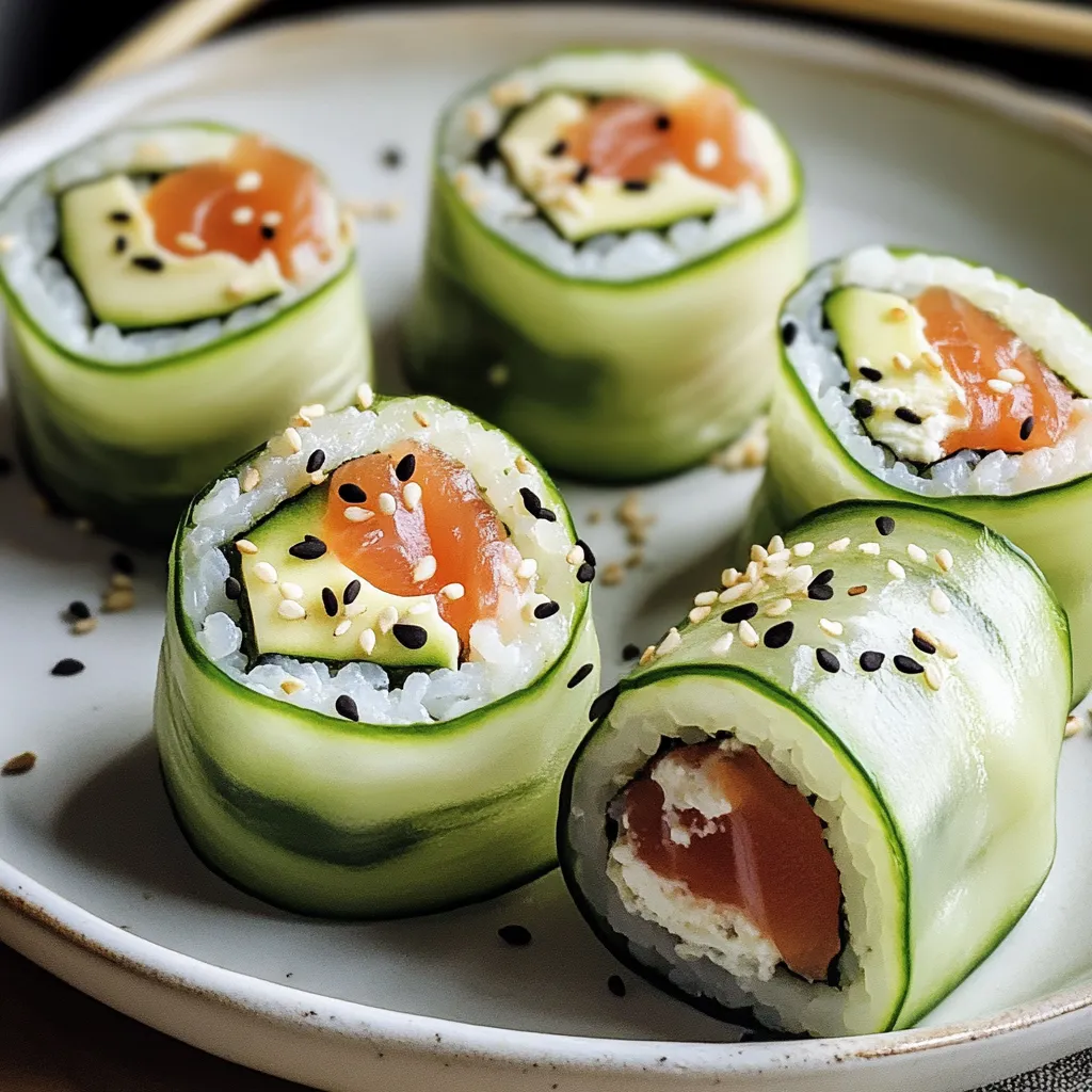 Cool & Creamy Cucumber Sushi Bites – Ohne Algen 2