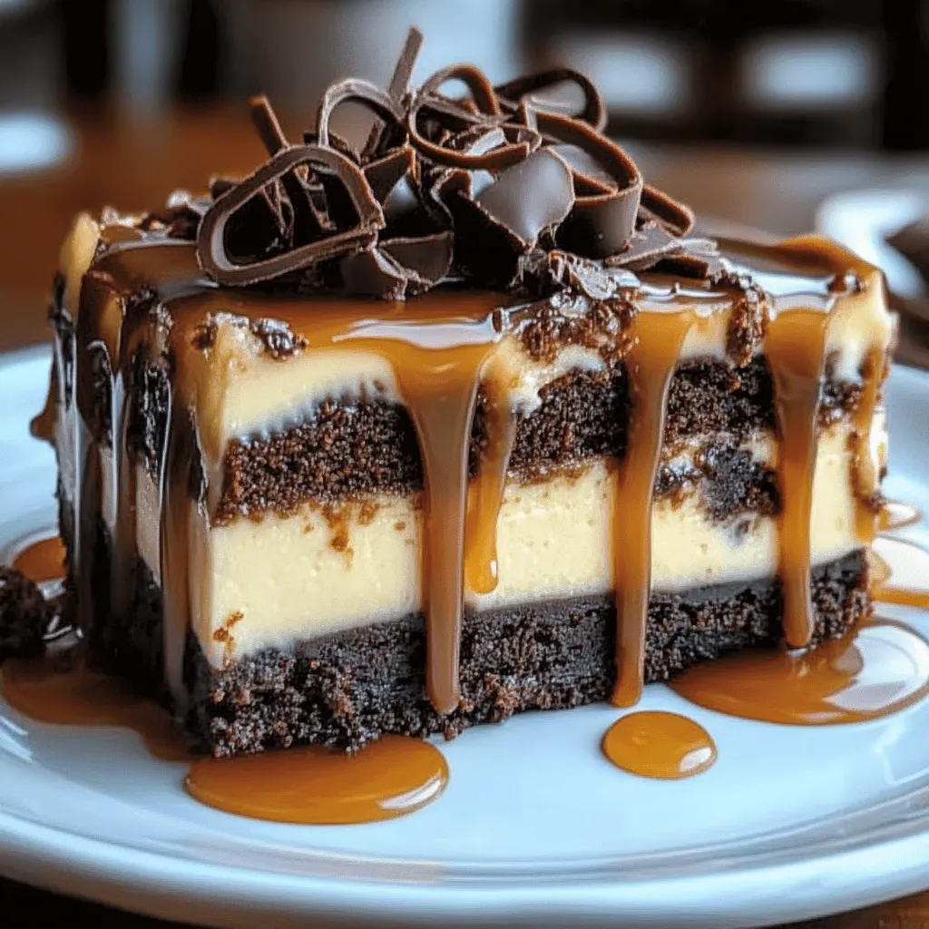 Karamell-Brownie-Käsekuchen Deluxe mit Swirl-Effekt
