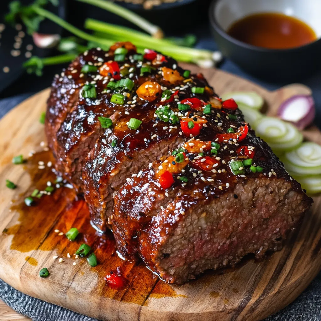 Süß-pikanter Koreanischer BBQ-Rinderhackbraten Deluxe