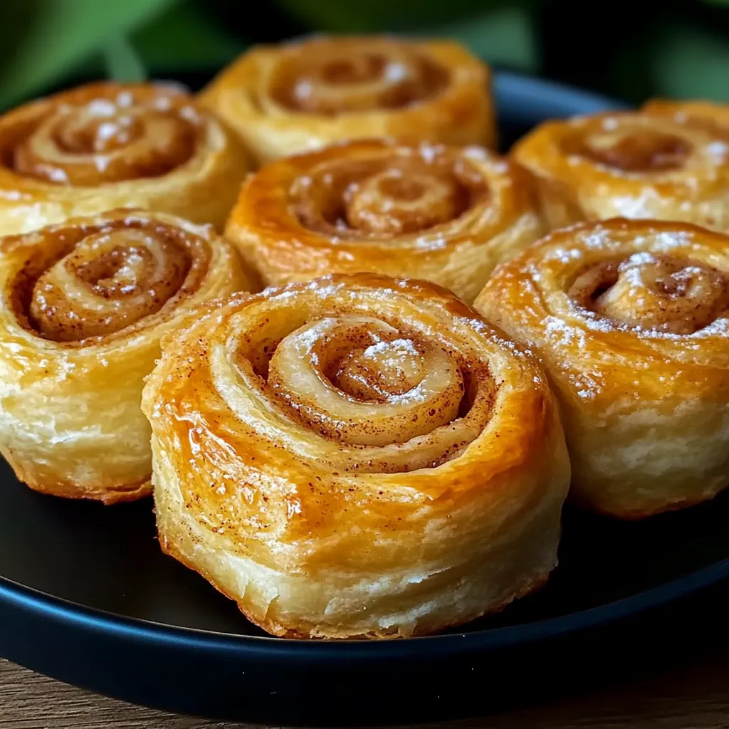 Blätterteig-Schnecken mit Apfel-Zimt-Füllung
