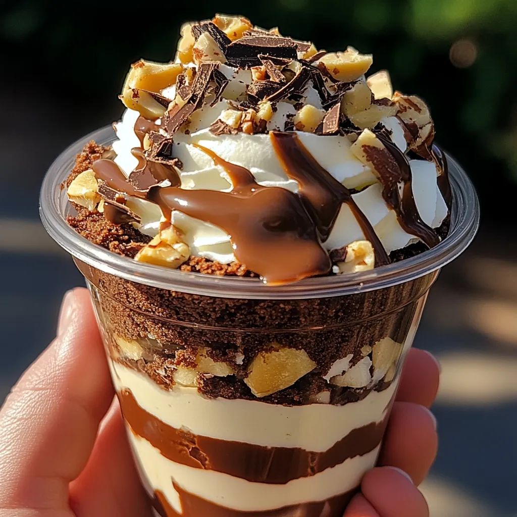 Layer Love! Brownie Cheesecake Cups mit Schoko-Kick & Karamell 2