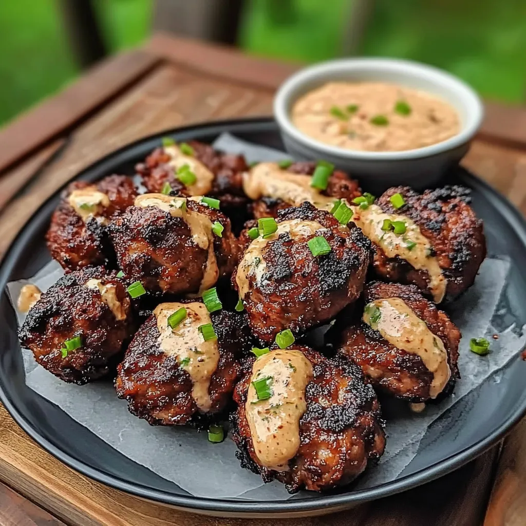 Koreanische BBQ-Rindfleischbällchen mit würziger Mayo und Frische-Kick