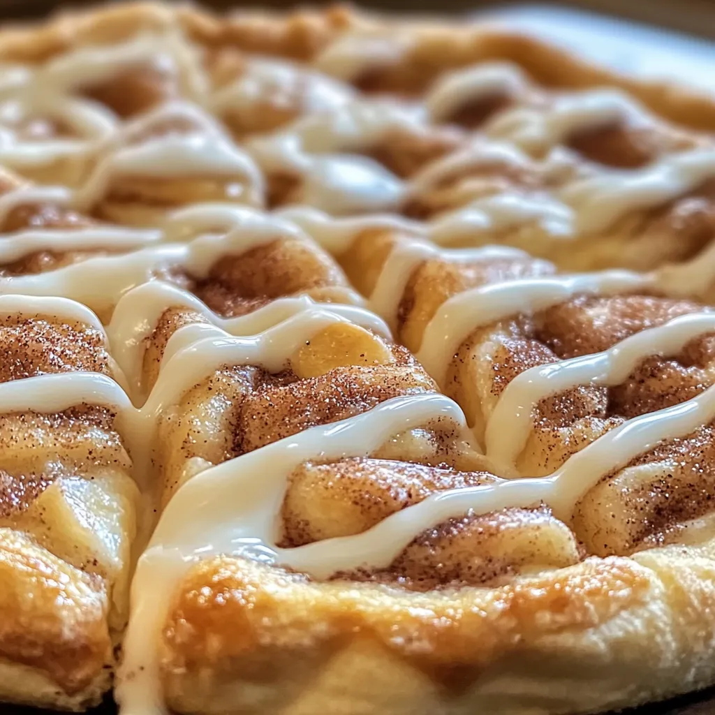 Zimtschnecken-Pizza mit Vanille-Glasur – Süßes Stück vom Glück 2