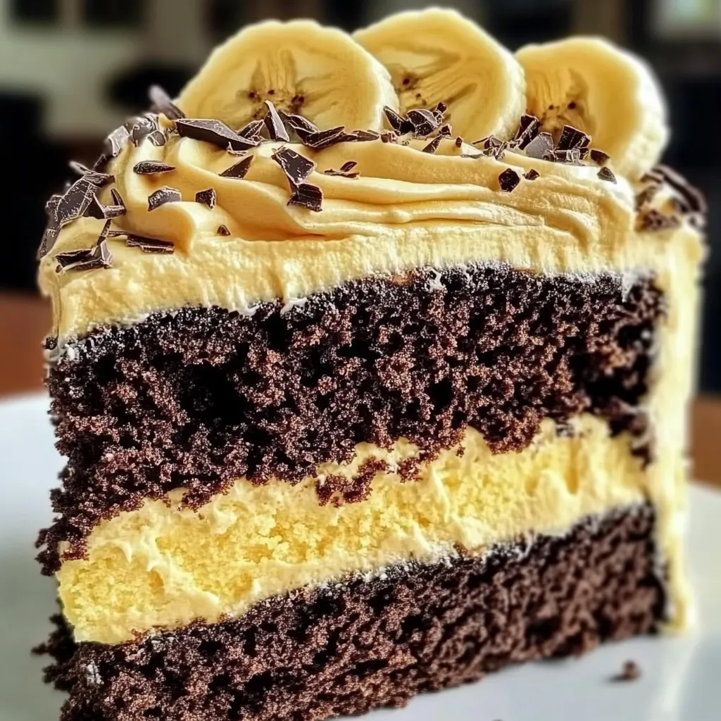 Doppelt-Schoko-Bananen-Traumtorte mit Samtfrosting