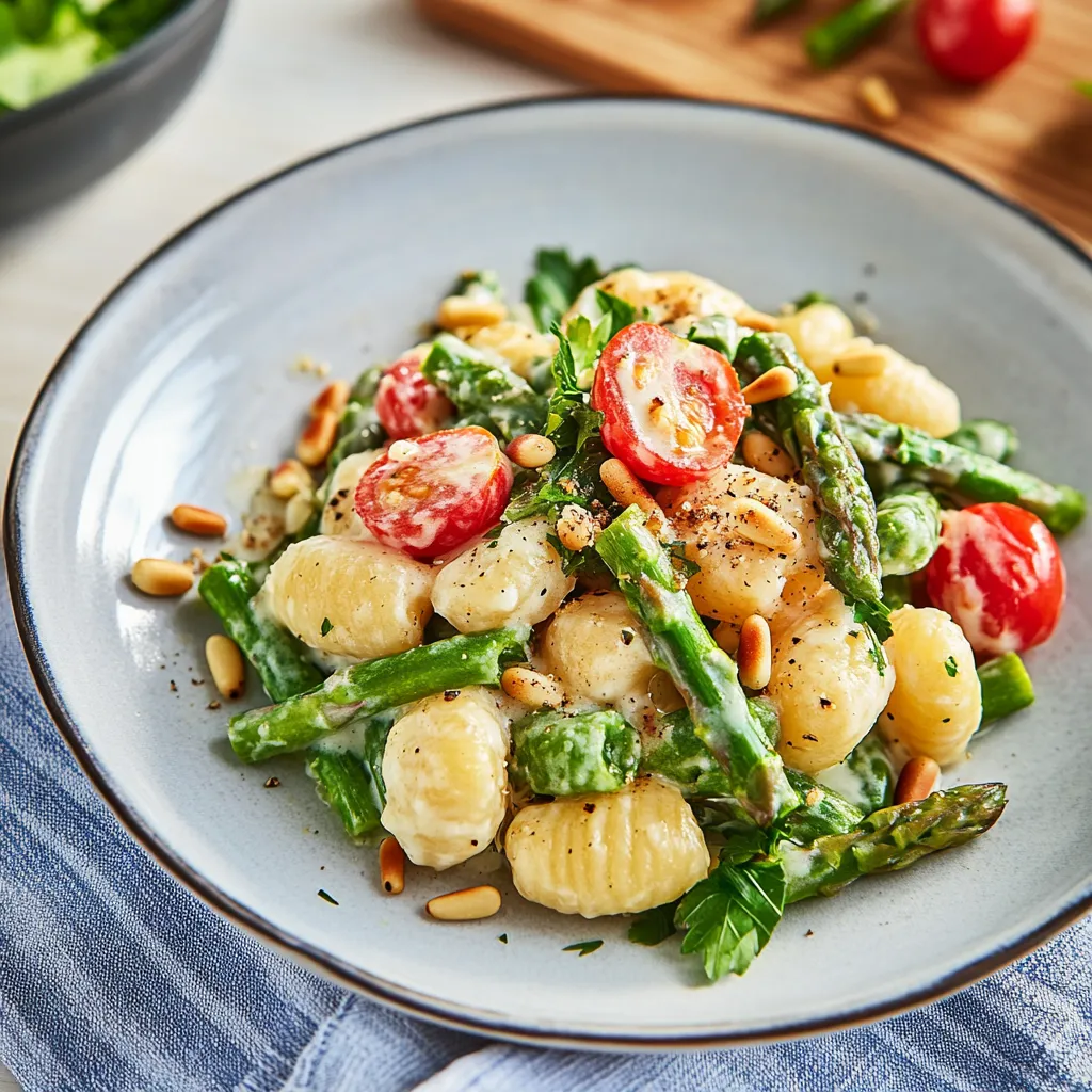 Gnocchi mit grünem Spargel