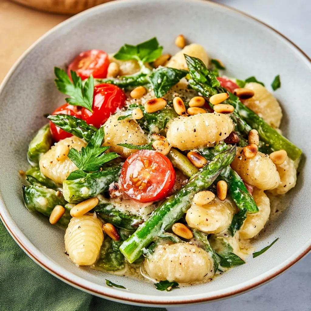 Gnocchi mit grünem Spargel