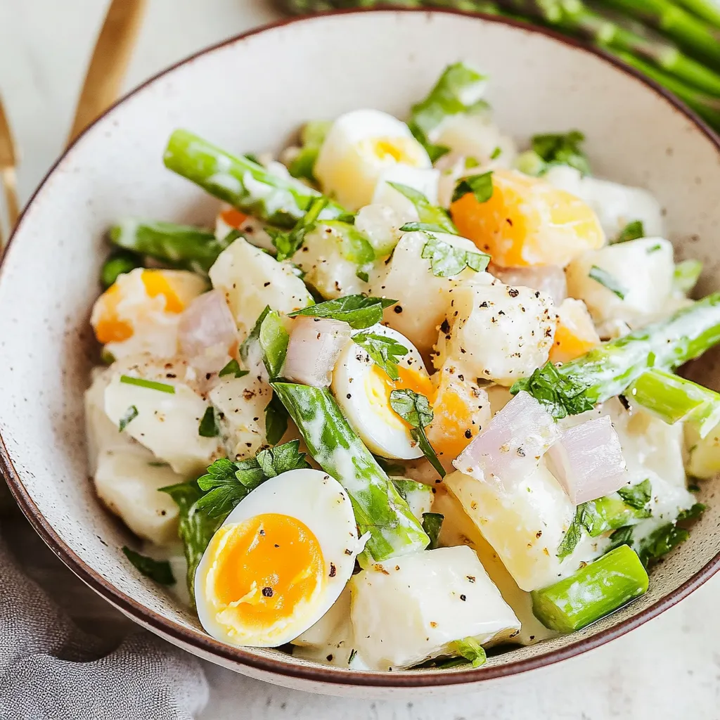 Spargelsalat mit Ei