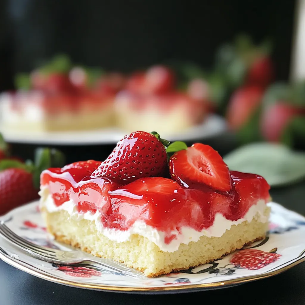 Erdbeerkuchen mit Vanillecreme – Fruchtig und Cremig auf dem Blech