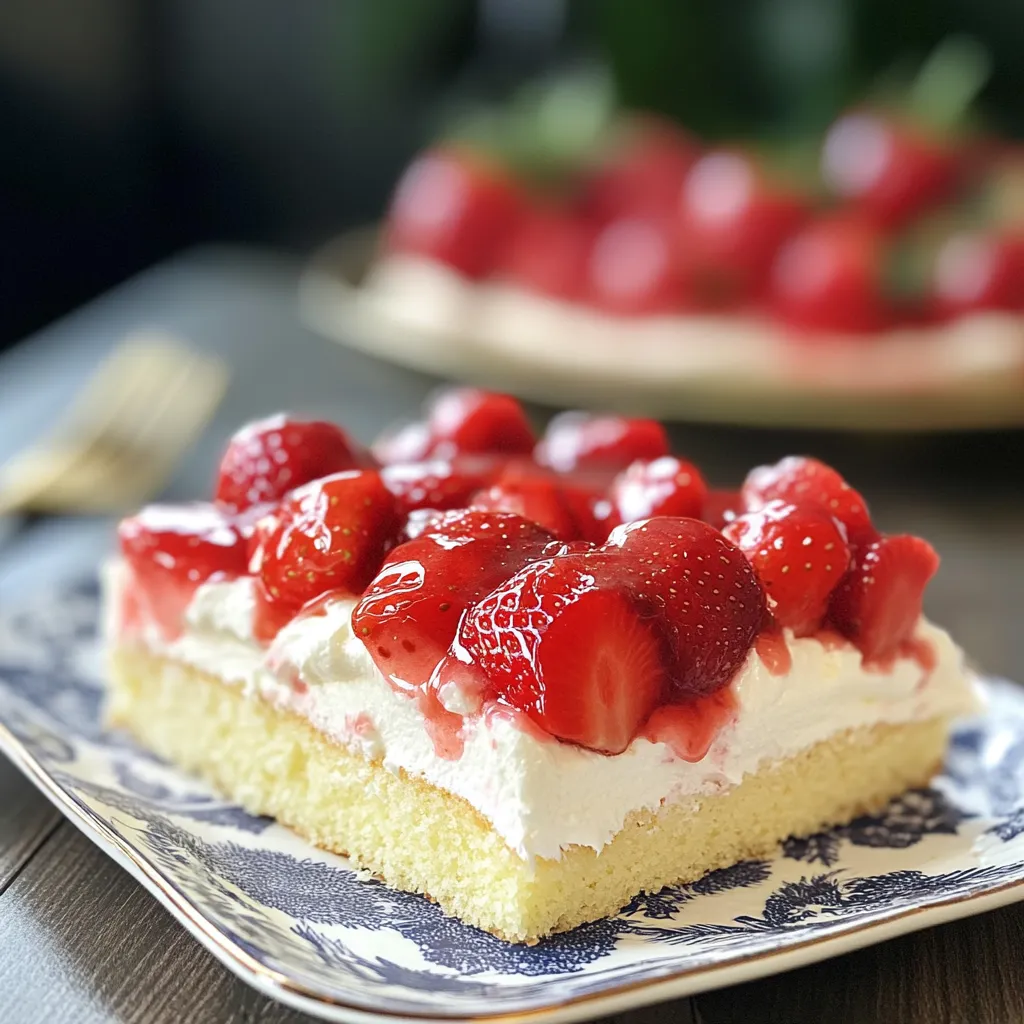 Erdbeerkuchen mit Vanillecreme – Fruchtig und Cremig auf dem Blech 2