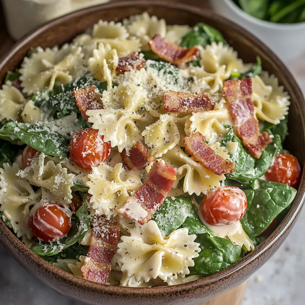 Caesar Pasta Salat – Frisch, herzhaft und cremig vereint