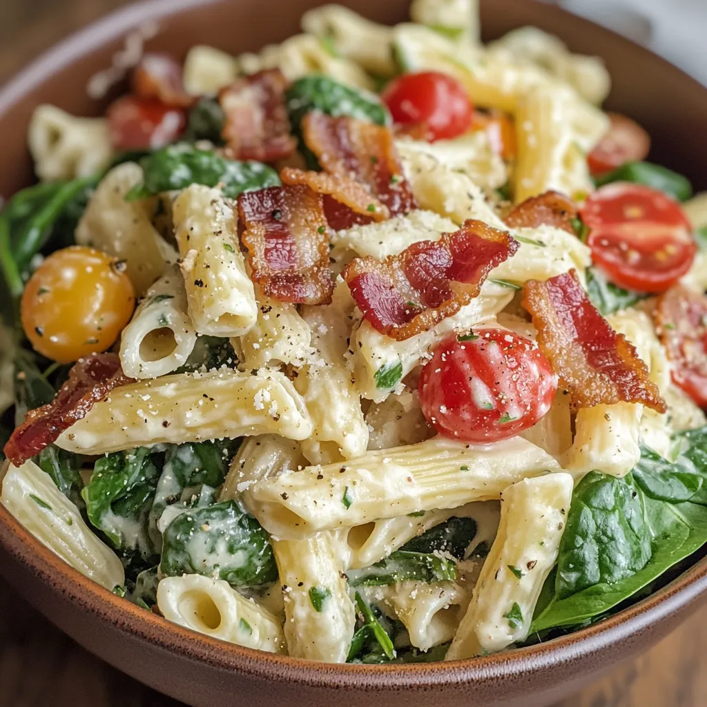 Caesar Pasta Salat – Frisch, herzhaft und cremig vereint 2