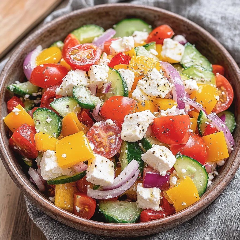 Griechischer Bauernsalat – Frisch, aromatisch und blitzschnell zubereitet