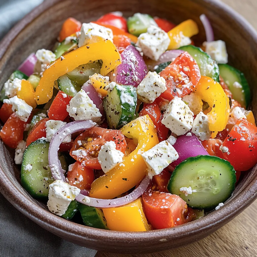 Griechischer Bauernsalat – Frisch, aromatisch und blitzschnell zubereitet 2