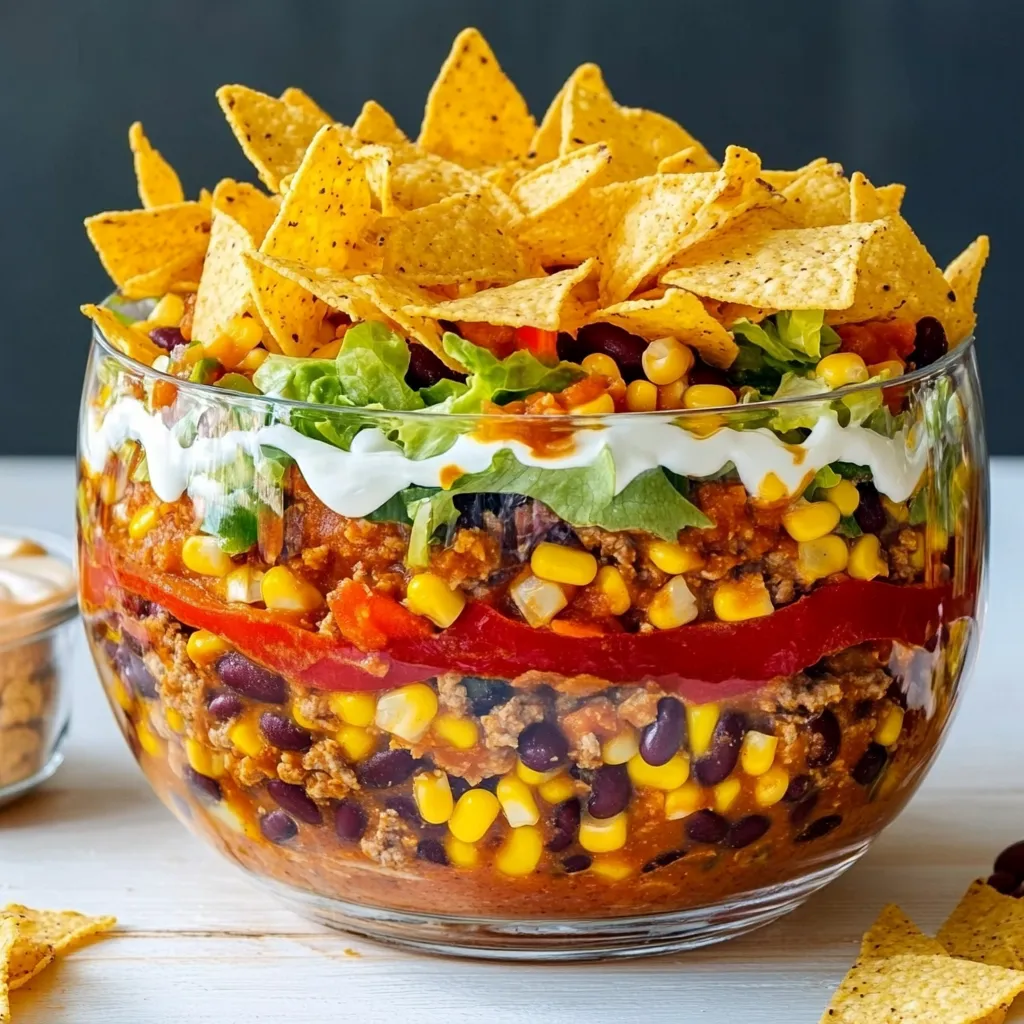 Bester Taco-Salat mit Schmand und Hackfleisch