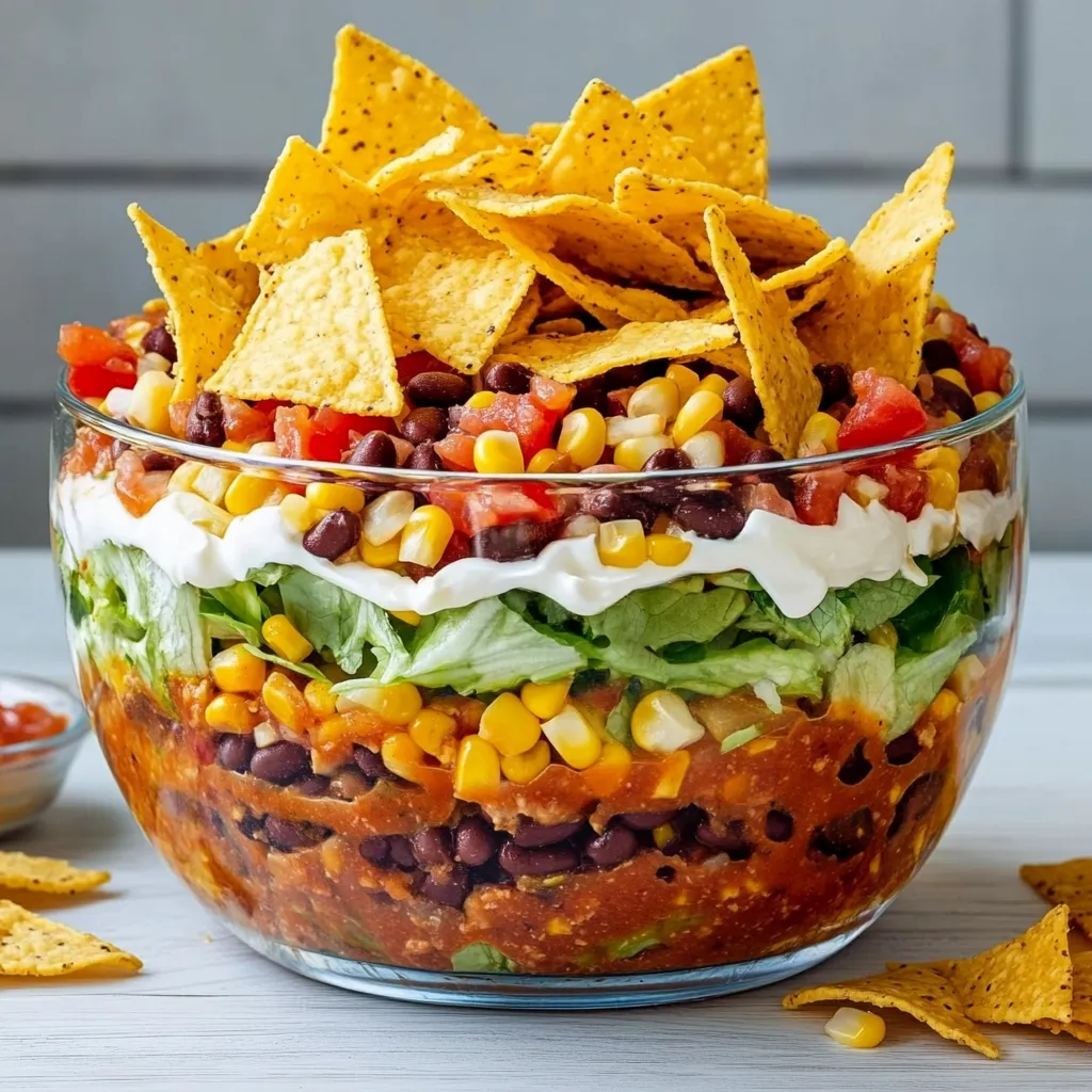 Bester Taco-Salat mit Schmand und Hackfleisch