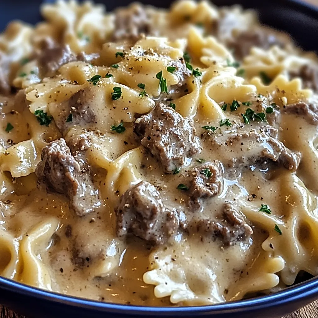Cremige Rindfleisch-Bowtie Pasta – Einfach unwiderstehlich 2