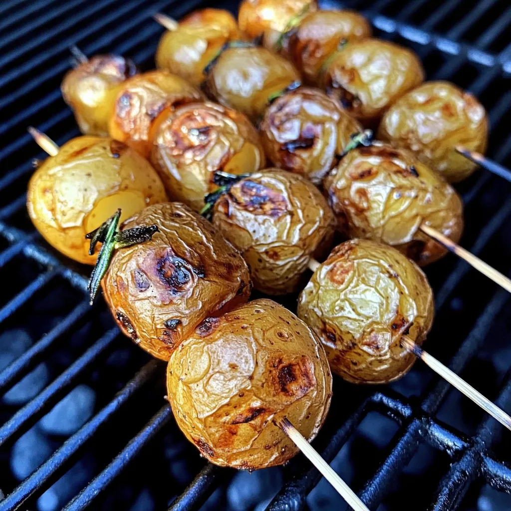 Grillkartoffel-Spieße mit Rosmarin – Einfach, rauchig, unwiderstehlich