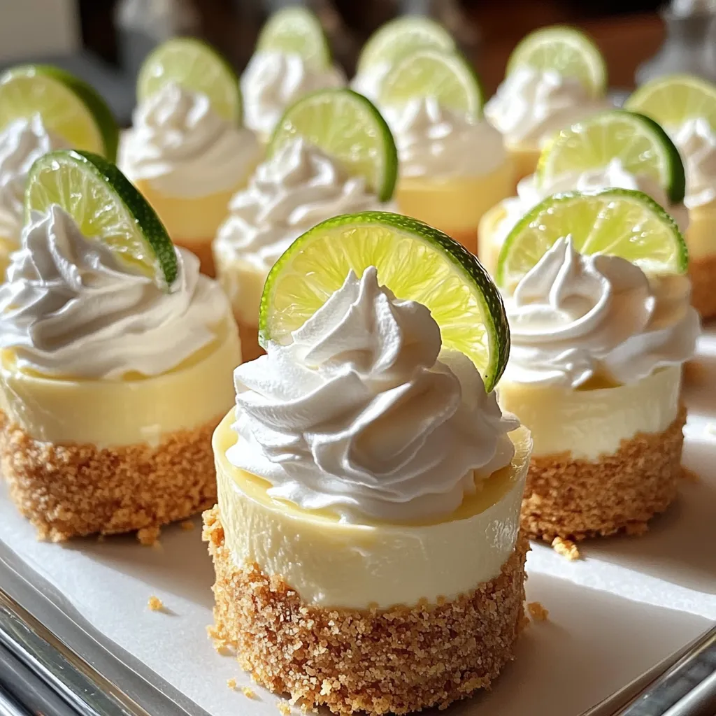 Frische Mini Limetten-Törtchen