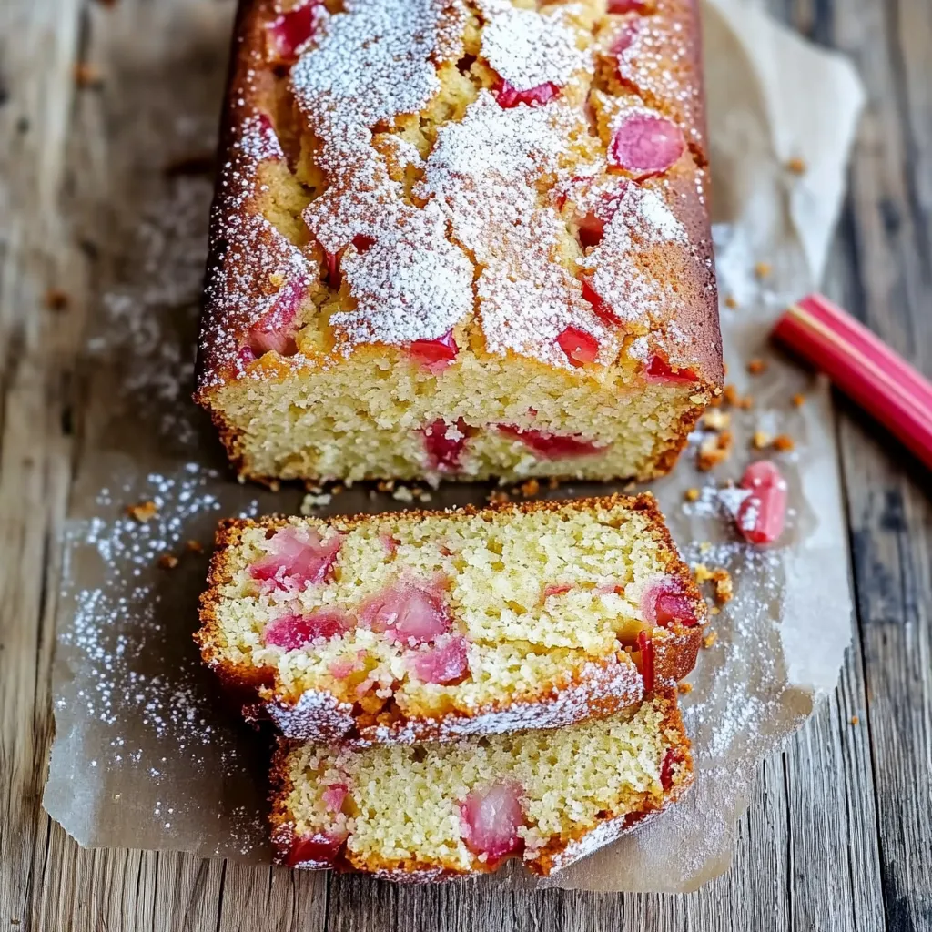 Saftiger Rhabarber-Joghurt-Kuchen