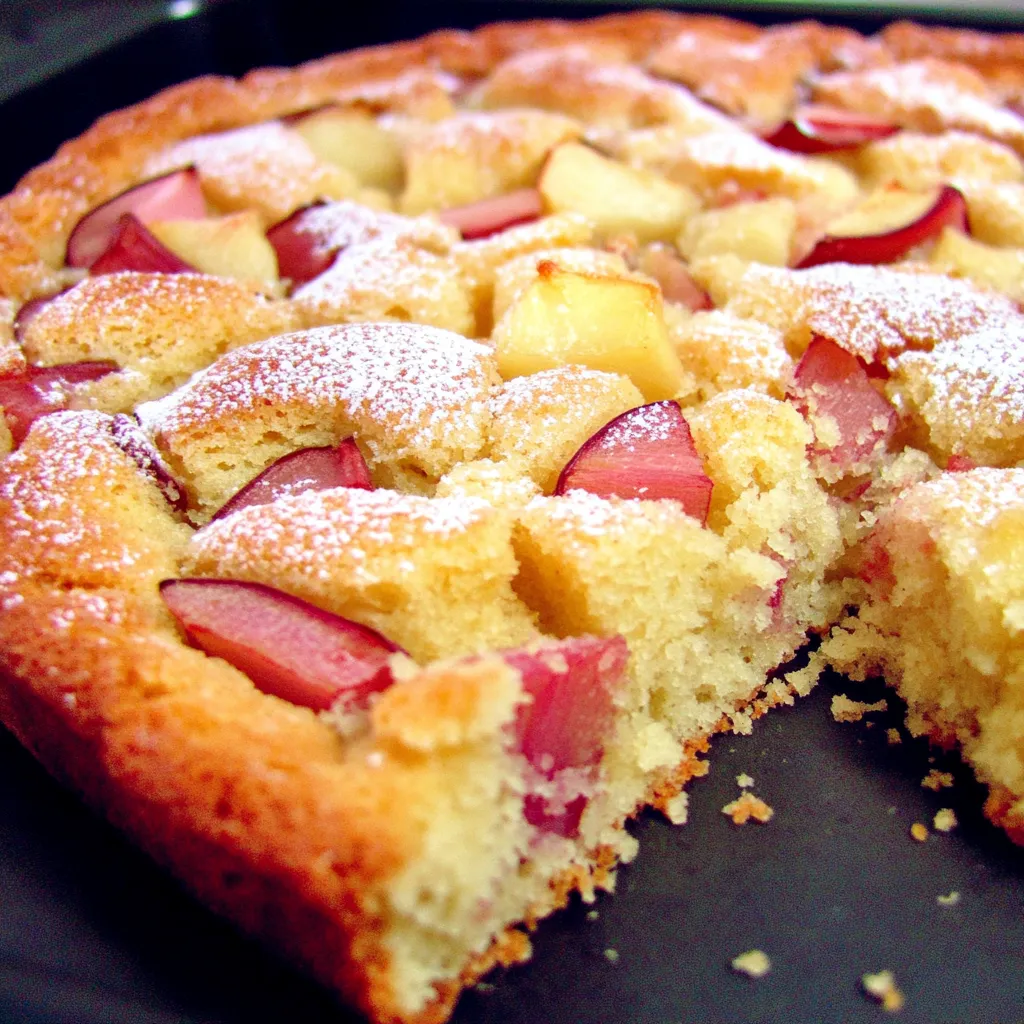 Blitzschneller Rhabarberkuchen mit Buttermilch