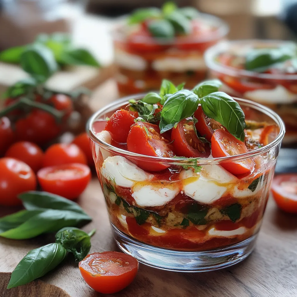 Tomaten-Mozzarella-Traum im Tiramisu-Stil