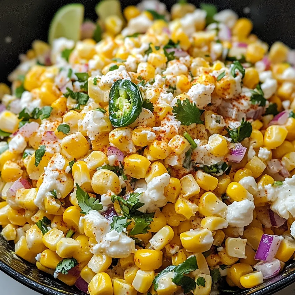 Mexikanischer Straßenmais-Salat