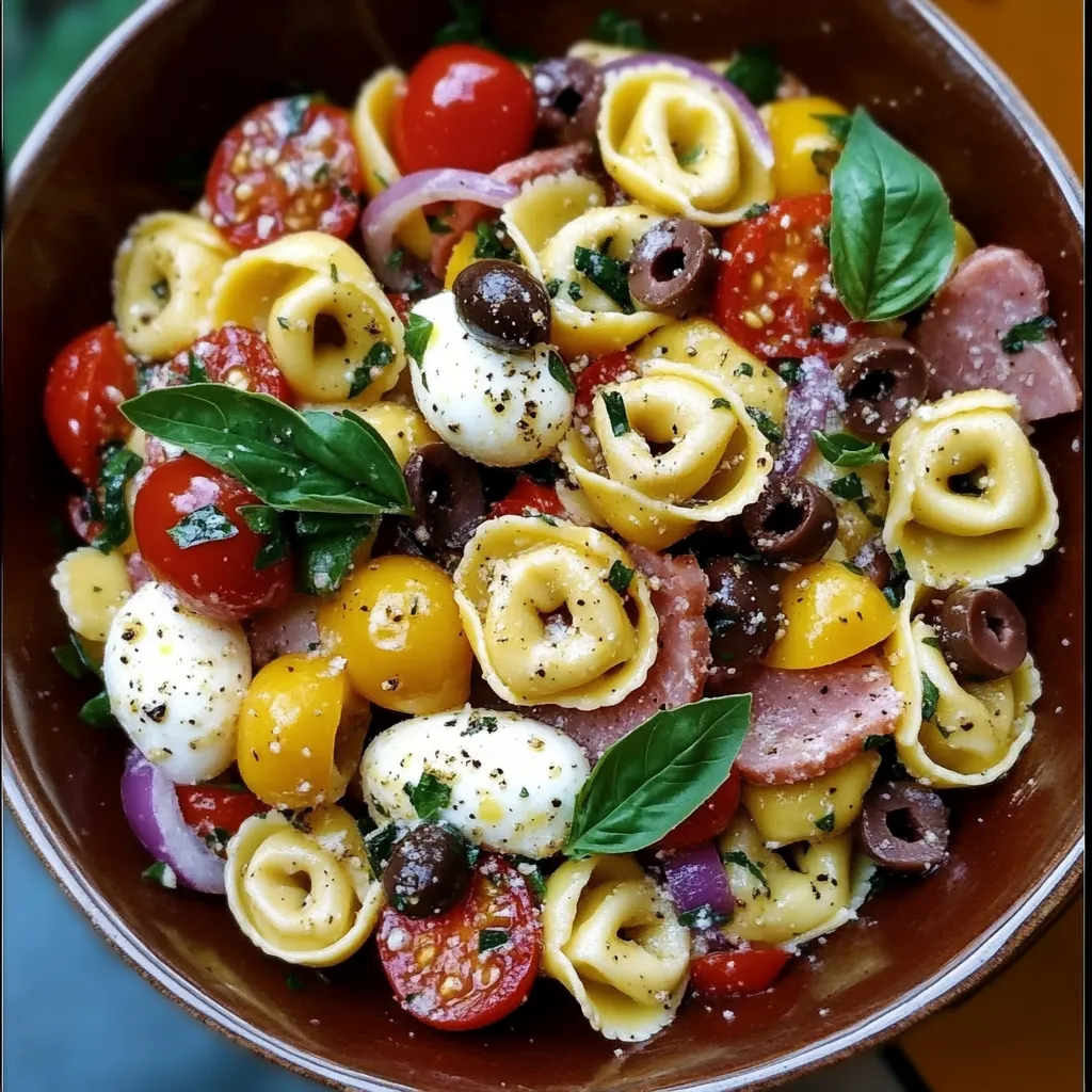 Salami-Mozzarella-Tortellinisalat