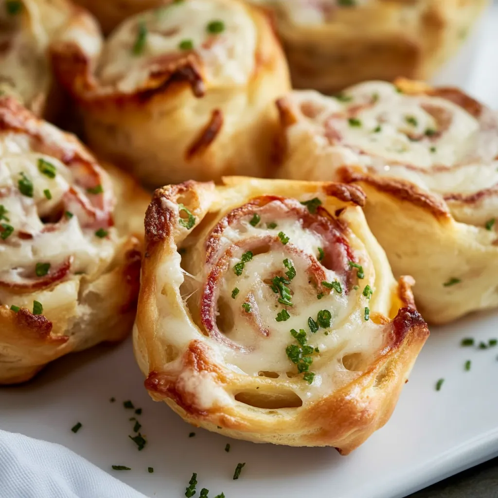 Flammkuchen Schnecken als Picknick Snack