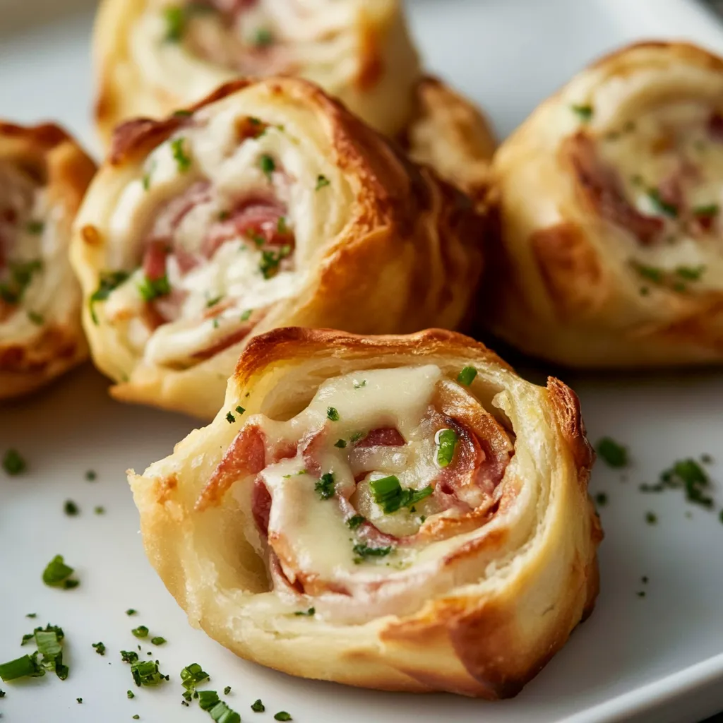 Flammkuchen Schnecken als Picknick Snack