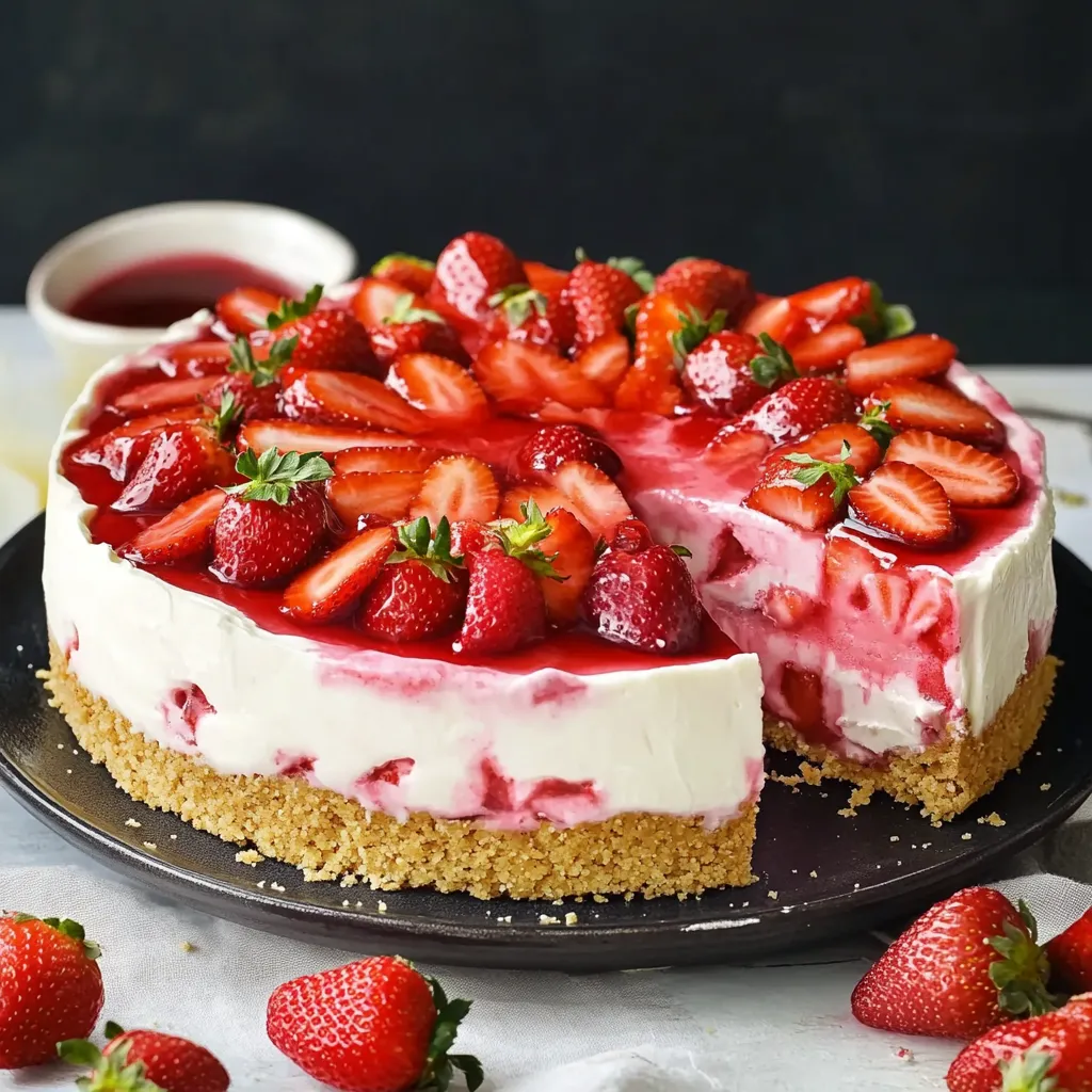 Erdbeerkuchen ohne Backen