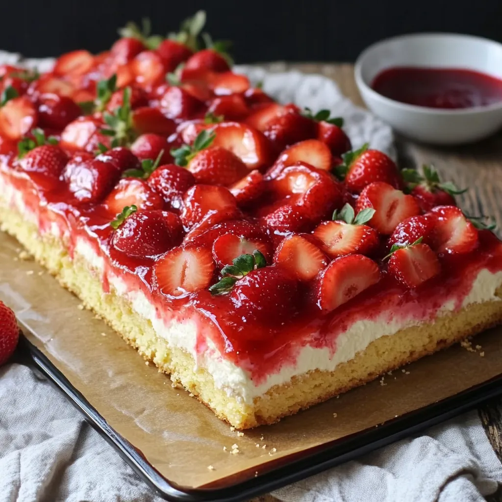Erdbeerkuchen mit Vanillecreme