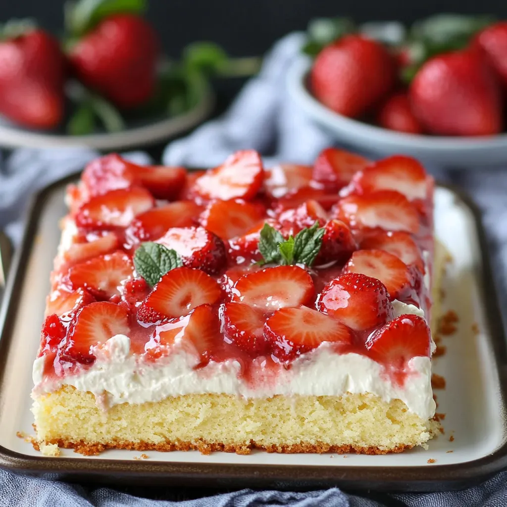 Erdbeerkuchen mit Vanillecreme
