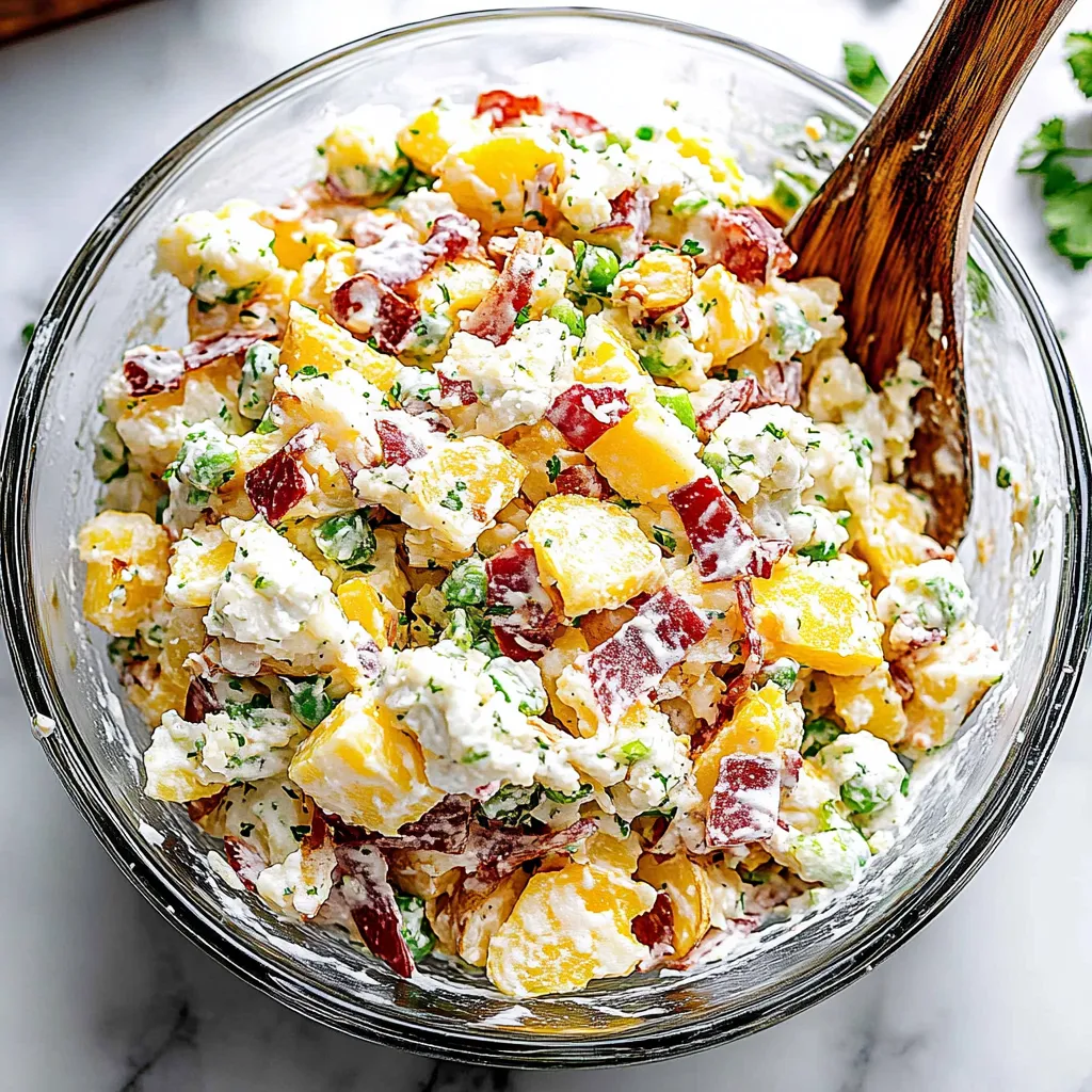 Ofenkartoffelsalat mit Bacon und Käse