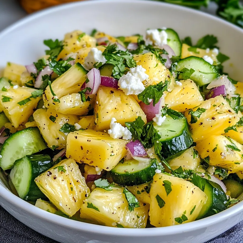 Ananas-Gurken-Salat