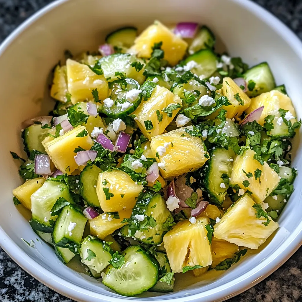 Ananas-Gurken-Salat
