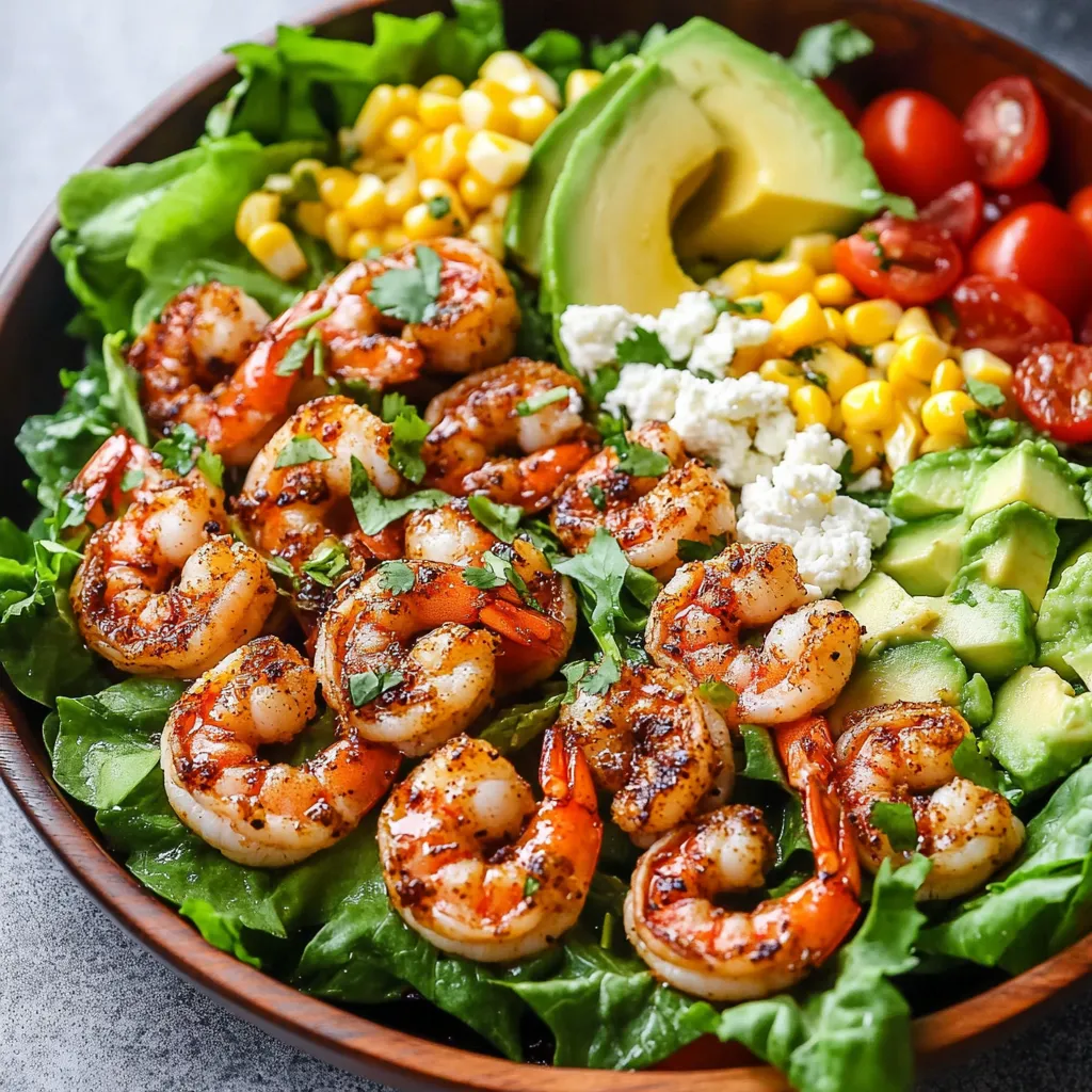 Honig-Limetten-Shrimps-Salat