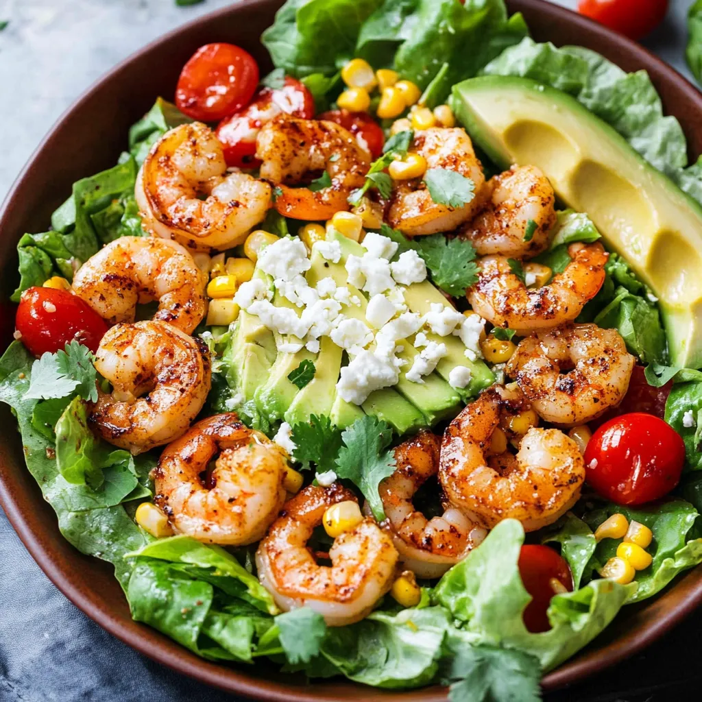 Honig-Limetten-Shrimps-Salat