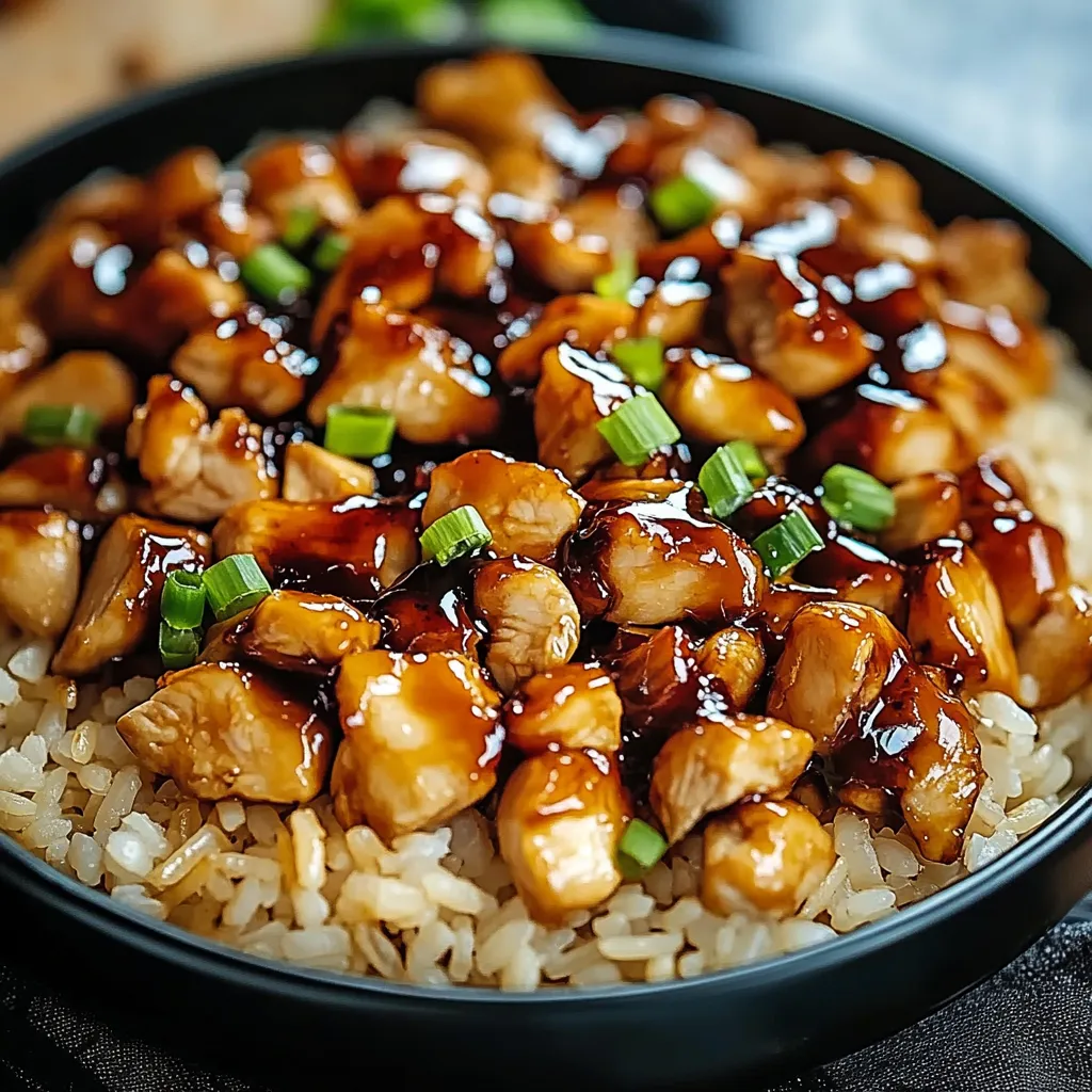 Honey-BBQ-Hähnchen-Reis