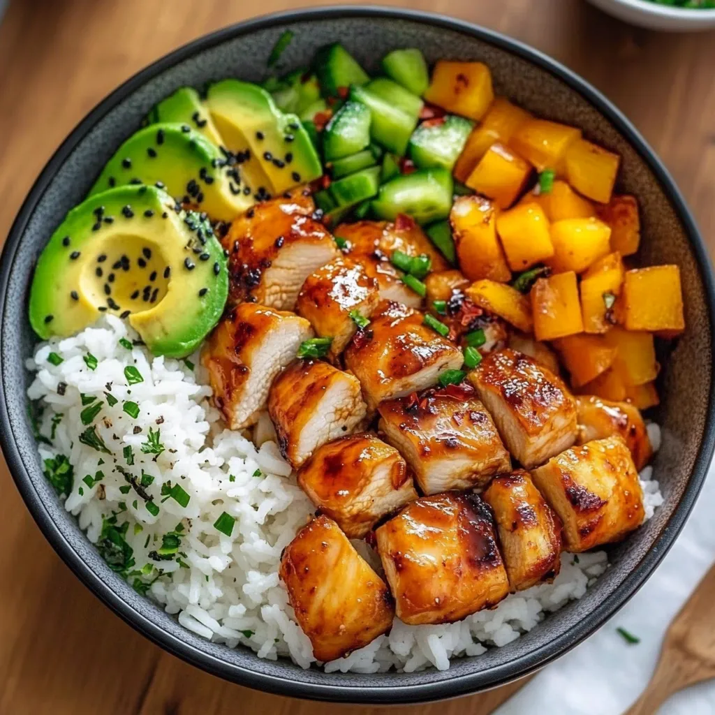 Hot Honey Chicken Bowls – Süß, scharf & sättigend