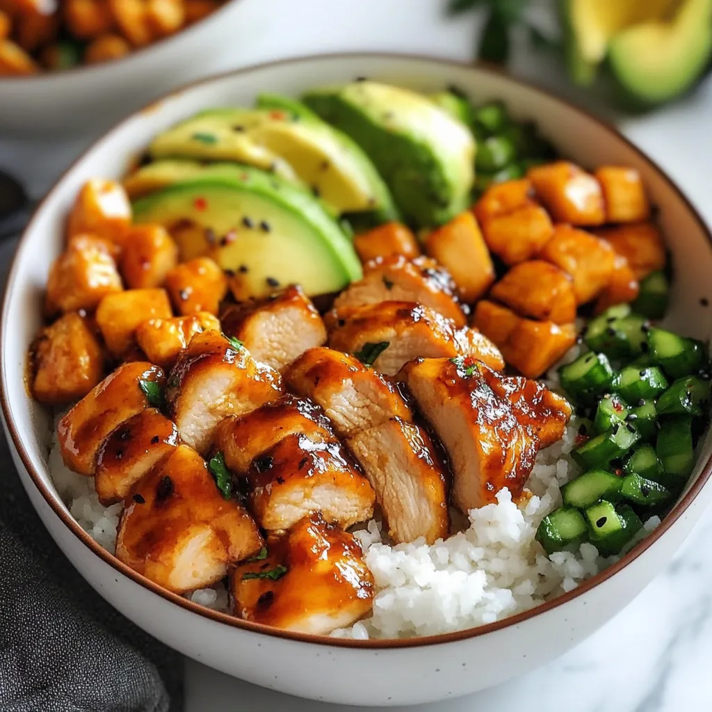 Hot Honey Chicken Bowls – Süß, scharf & sättigend