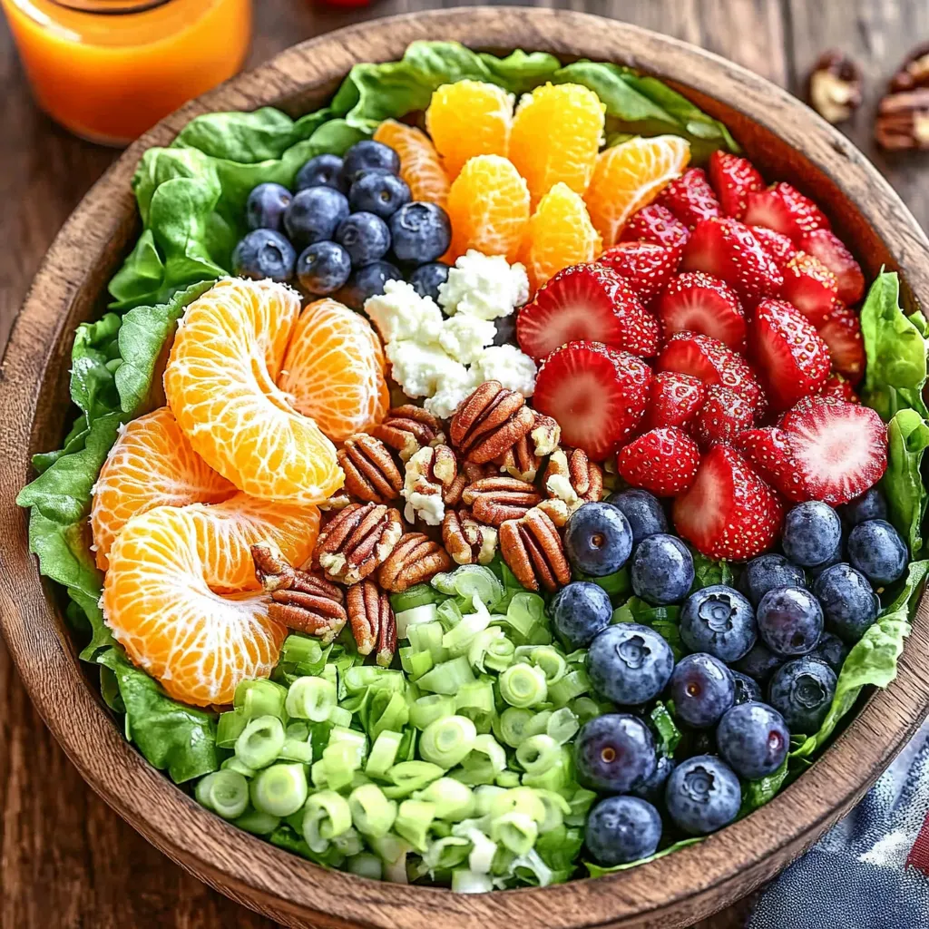 Sommerlicher Erdbeer-Salat mit Ziegenkäse & Orangen-Dressing