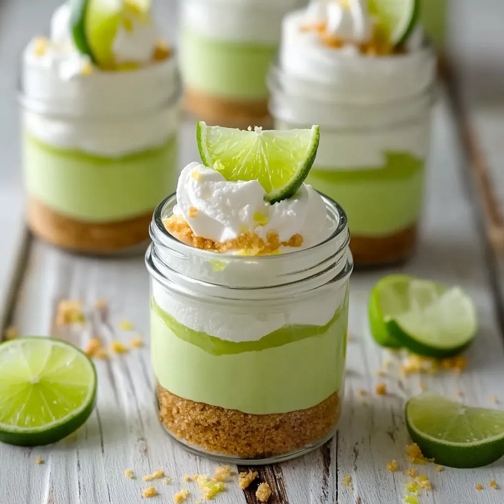 No-Bake Key Lime Cheesecake im Glas