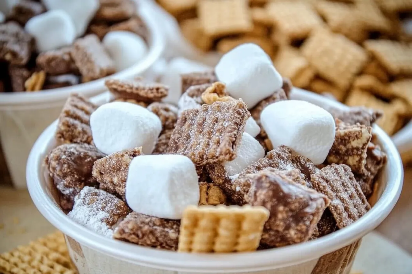 S’mores Puppy Chow (Muddy Buddies)