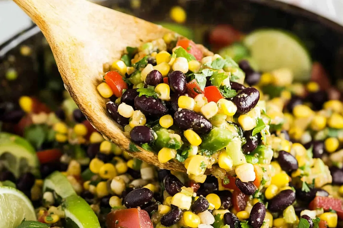 Cowboy Caviar (Sommerlicher Bohnensalat mit Limetten-Dressing)