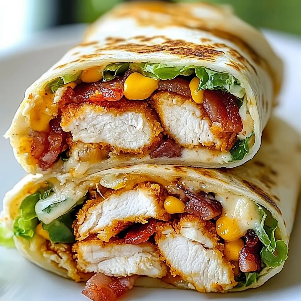 Knuspriger Chicken-Bacon-Ranch-Wrap
