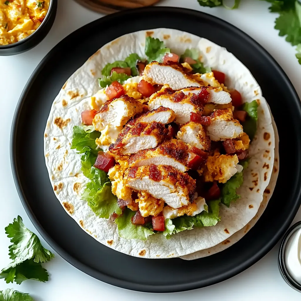Knuspriger Chicken-Bacon-Ranch-Wrap