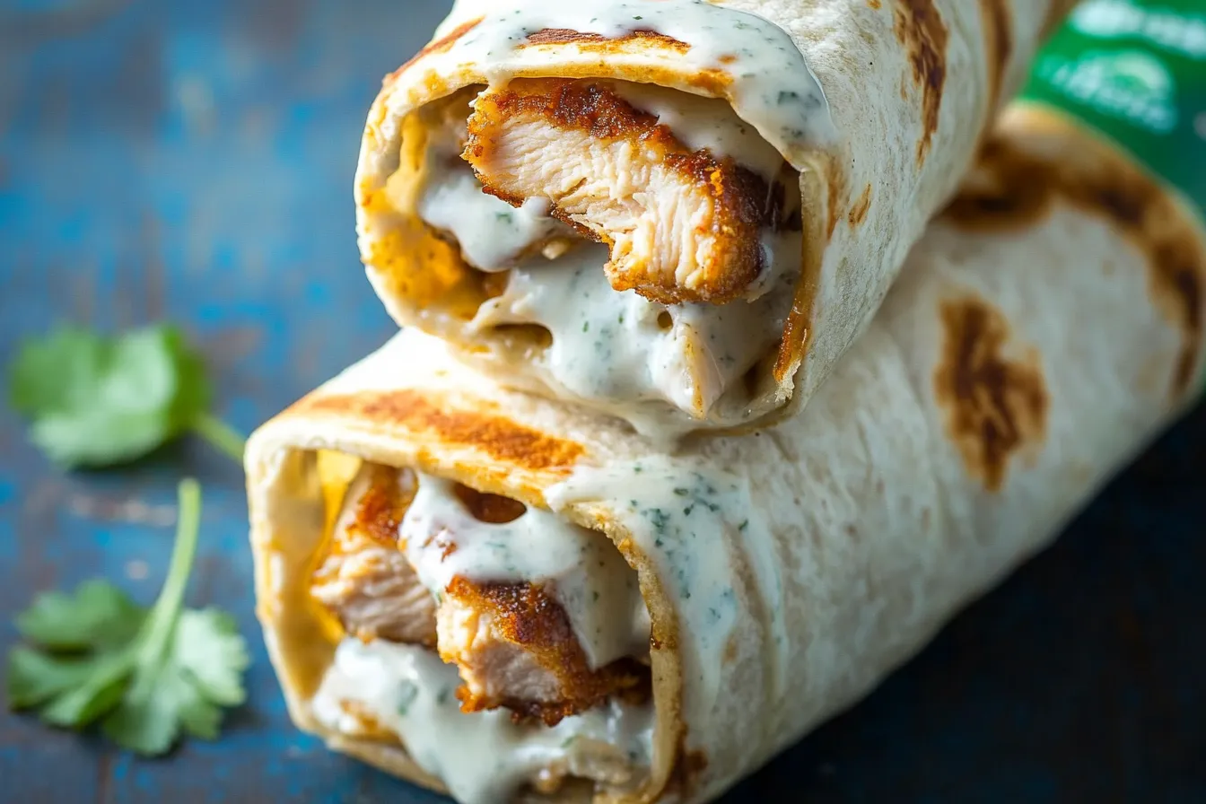 Chicken Ranch Wraps (Hähnchen-Ranch-Wraps)