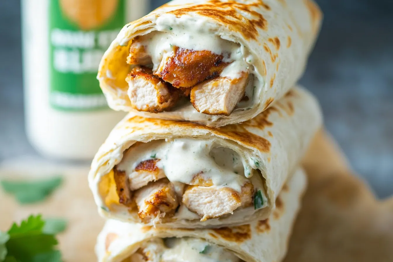 Chicken Ranch Wraps (Hähnchen-Ranch-Wraps)